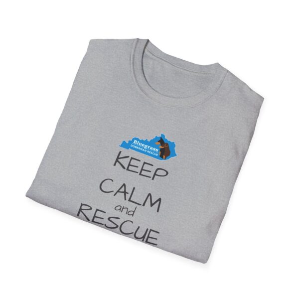 Bluegrass Doberman Rescue Keep Calm T-Shirt - Image 6