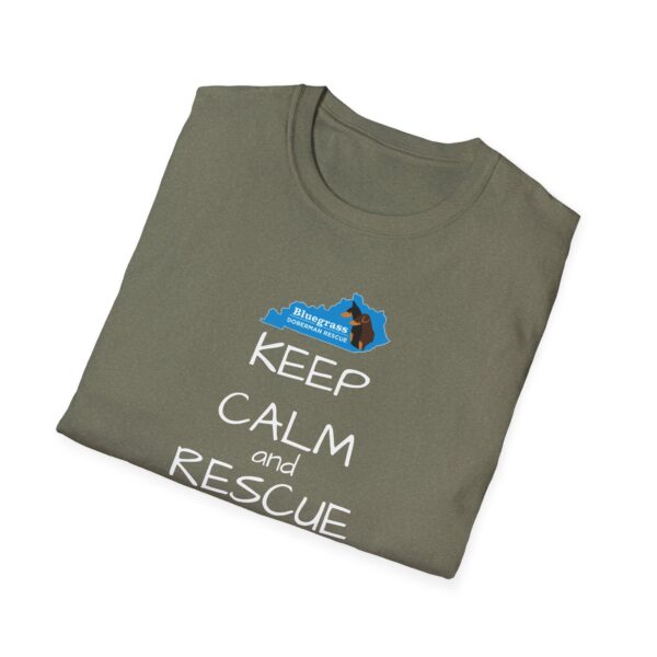 Bluegrass Doberman Rescue Keep Calm T-Shirt - Image 8
