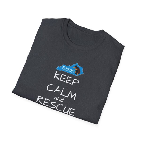Bluegrass Doberman Rescue Keep Calm T-Shirt - Image 22