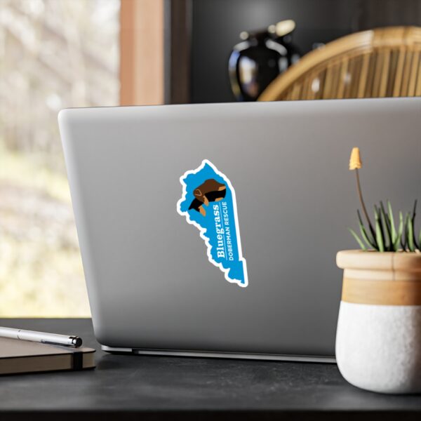 Bluegrass Doberman Rescue Logo Sticker - Image 8