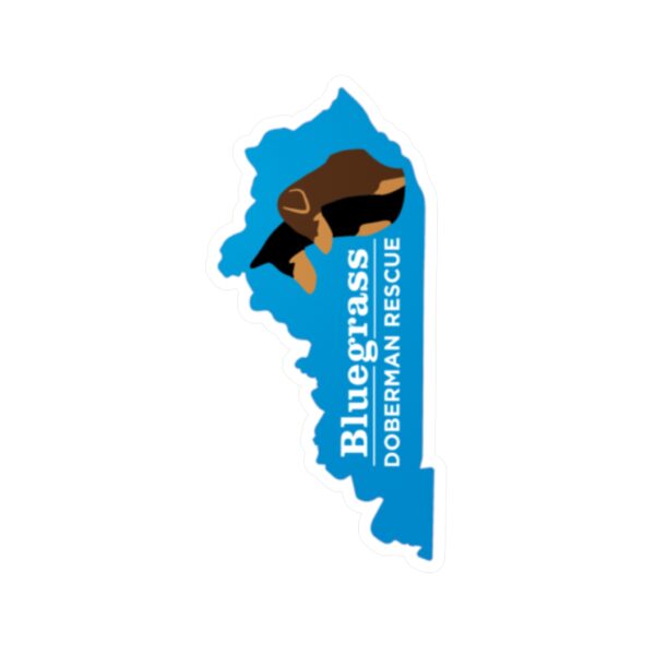 Bluegrass Doberman Rescue Logo Sticker - Image 5