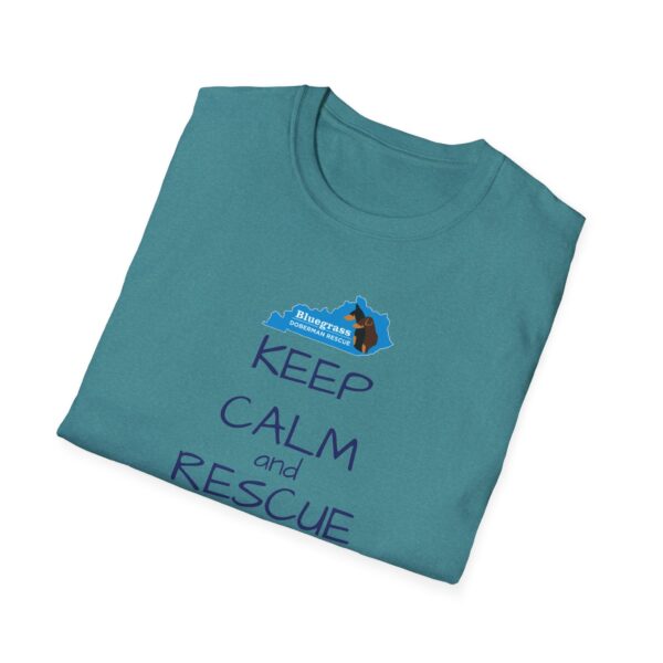 Bluegrass Doberman Rescue Keep Calm T-Shirt - Image 14