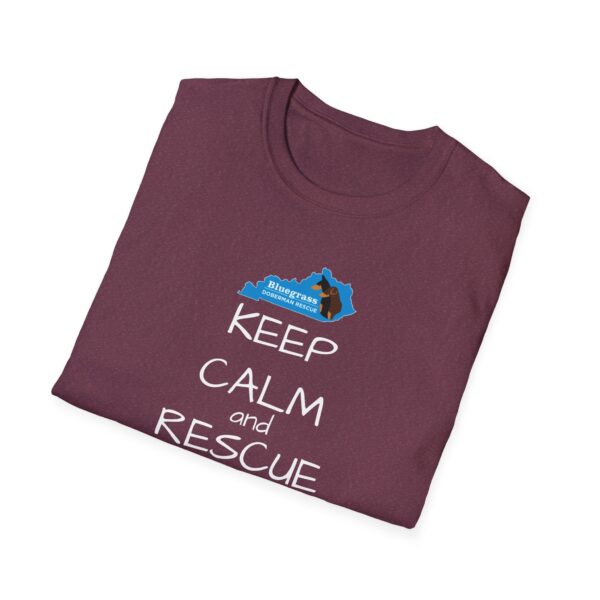 Bluegrass Doberman Rescue Keep Calm T-Shirt - Image 28