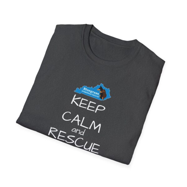 Bluegrass Doberman Rescue Keep Calm T-Shirt - Image 18