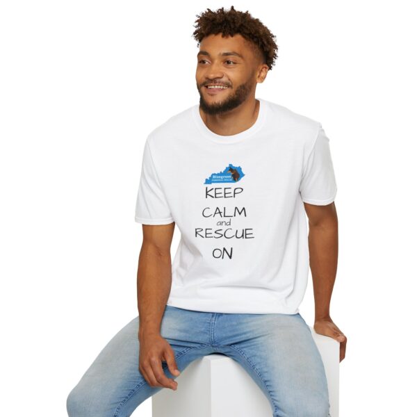 Bluegrass Doberman Rescue Keep Calm T-Shirt - Image 4