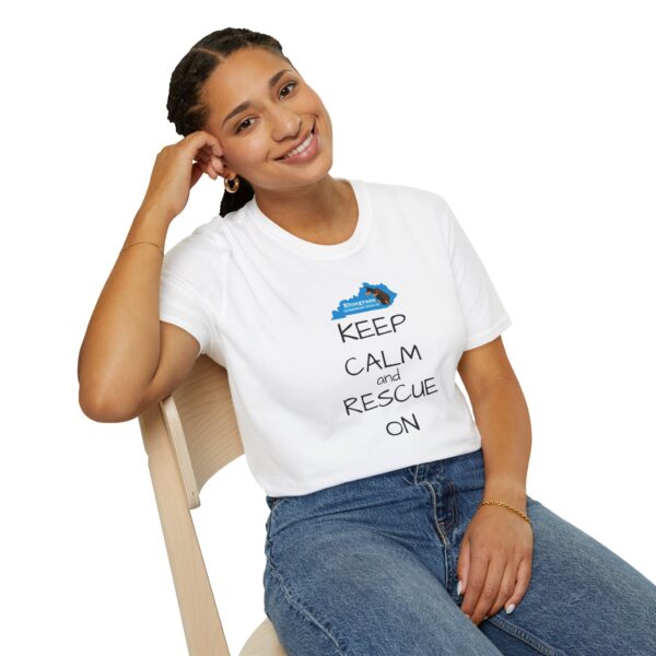Bluegrass Doberman Rescue Keep Calm T-Shirt - Image 3