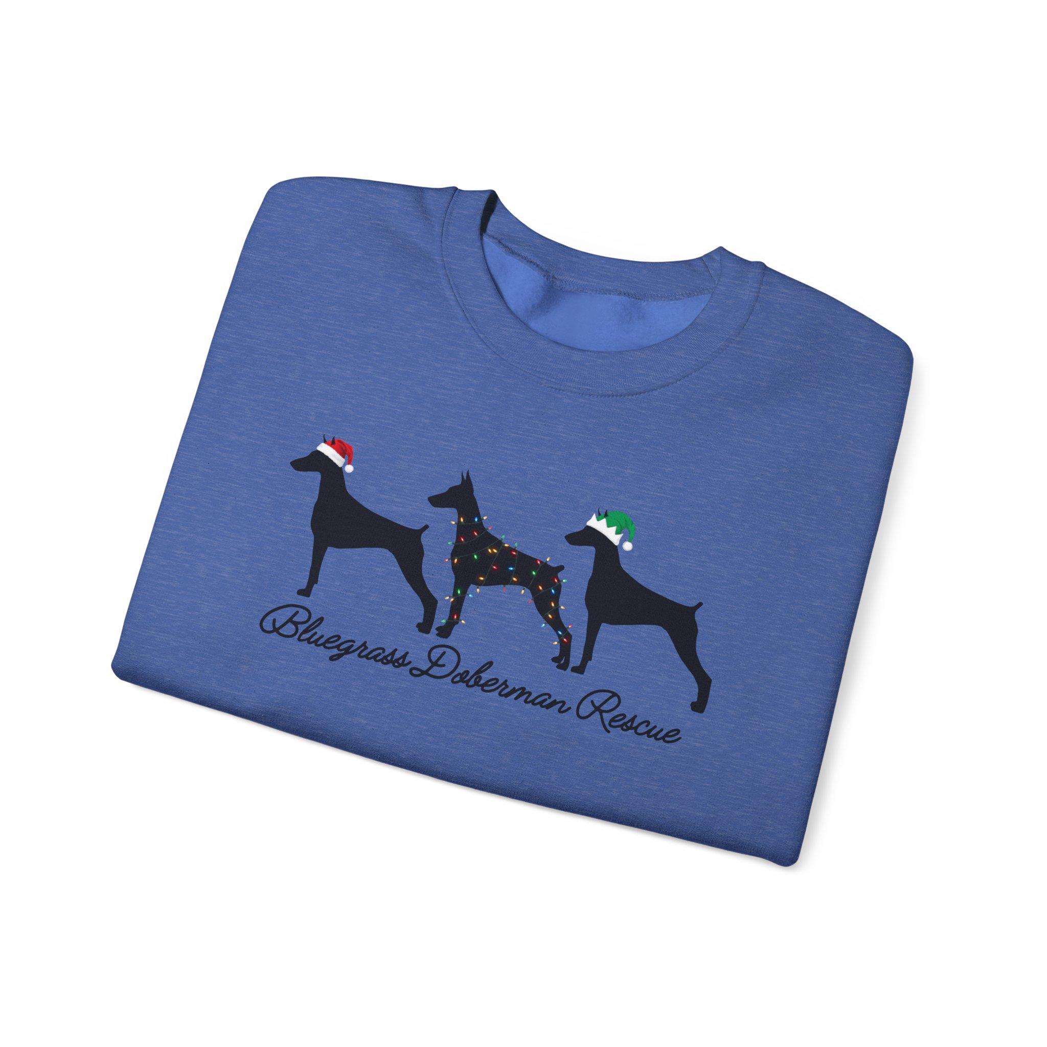 Bluegrass Doberman Rescue Christmas Sweatshirt - Image 27