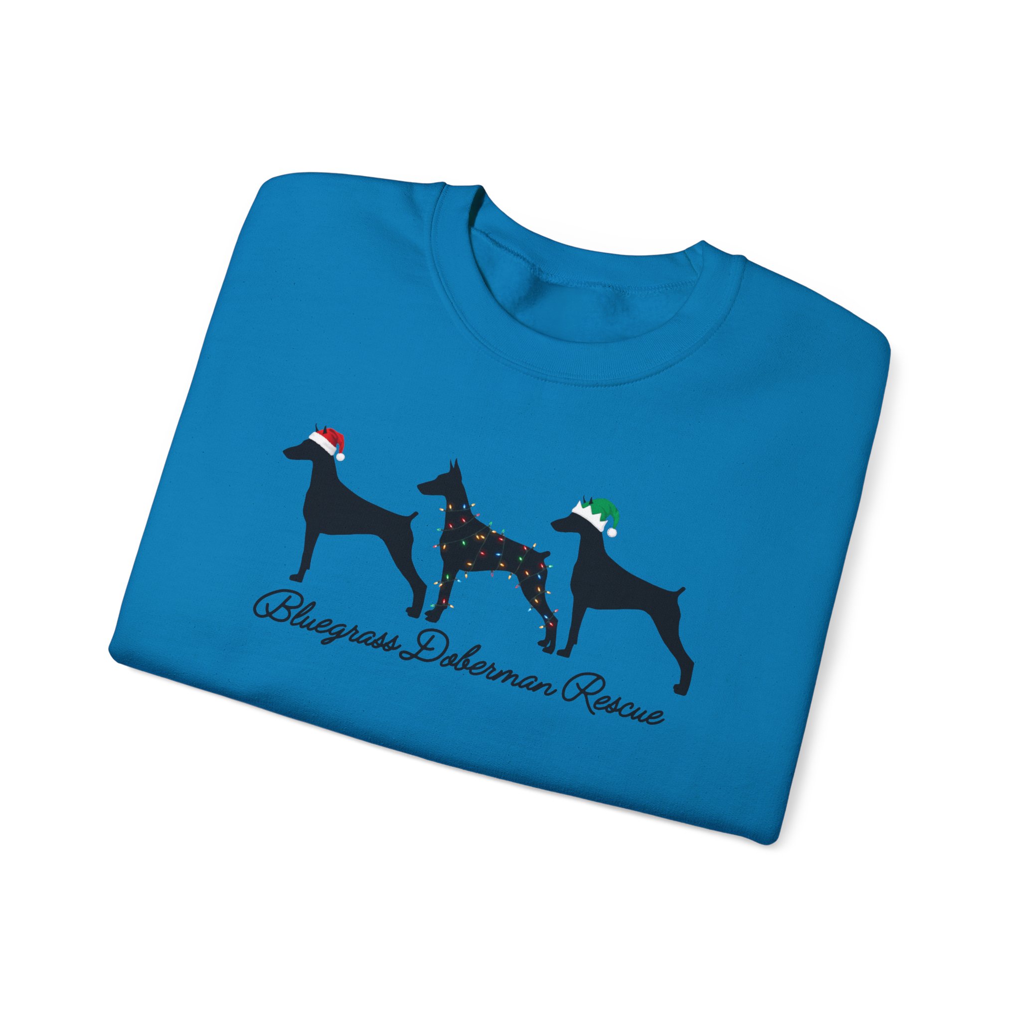 Bluegrass Doberman Rescue Christmas Sweatshirt - Image 3