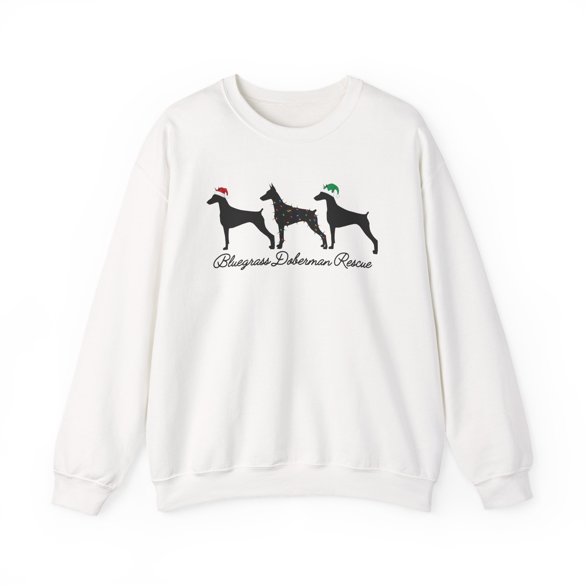 Bluegrass Doberman Rescue Christmas Sweatshirt - Image 5