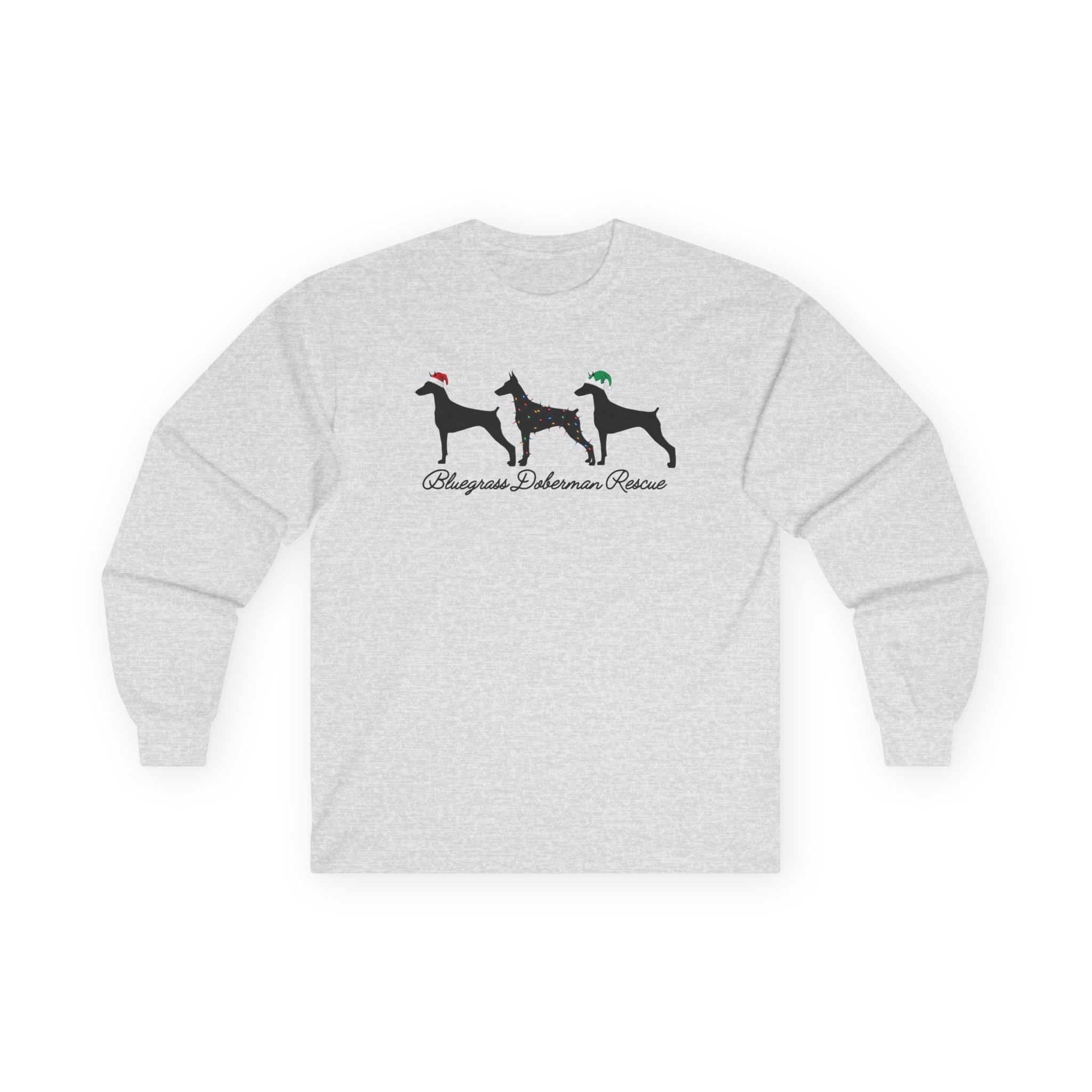 Bluegrass Doberman Rescue Doberman Christmas Long Sleeve - Image 4