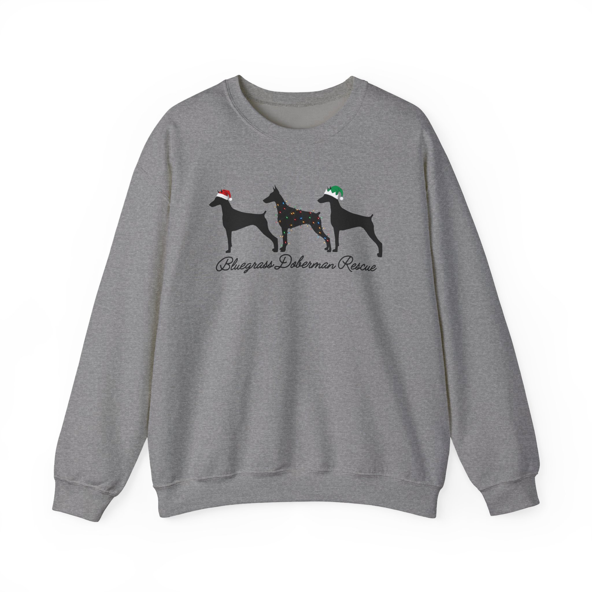 Bluegrass Doberman Rescue Christmas Sweatshirt - Image 17