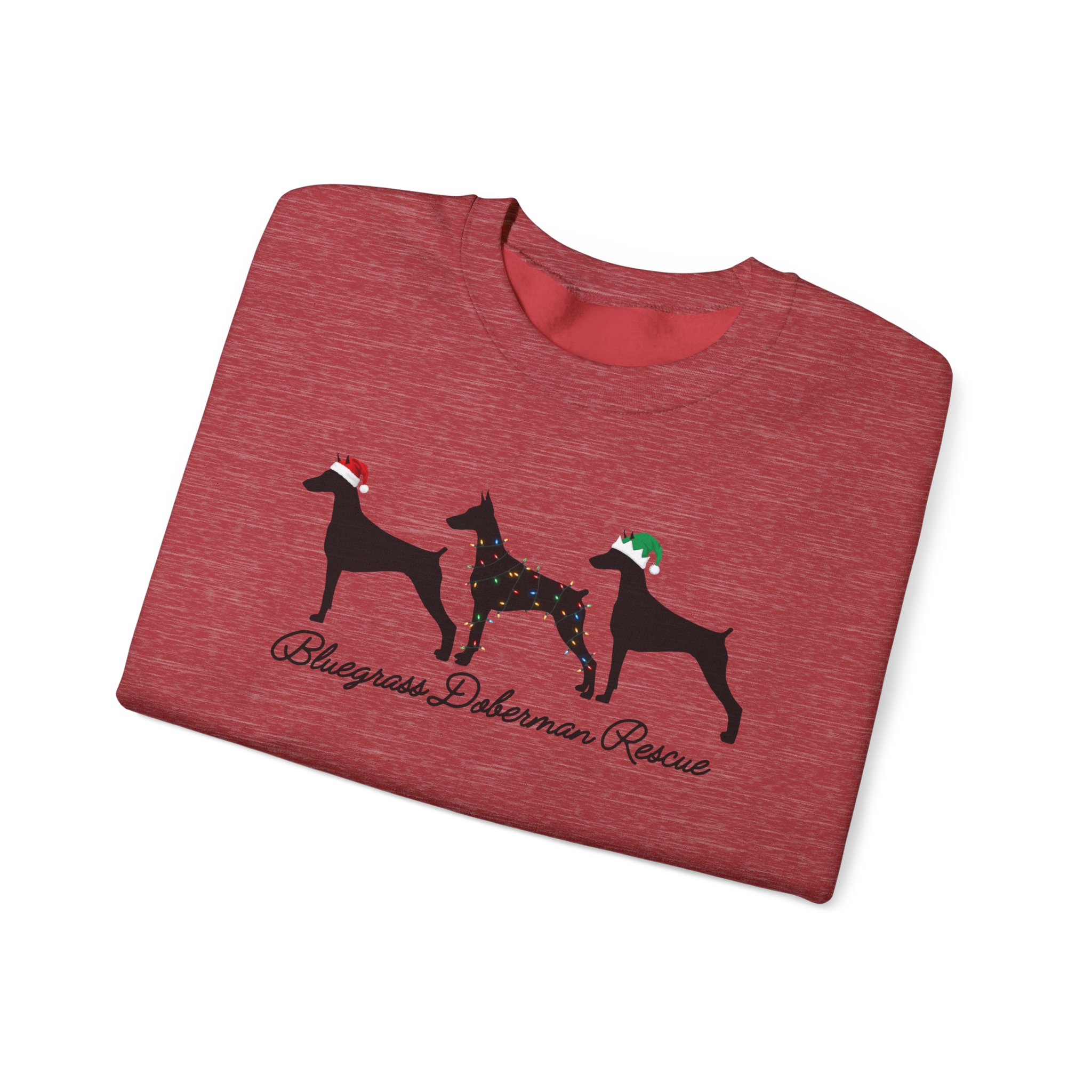 Bluegrass Doberman Rescue Christmas Sweatshirt - Image 35