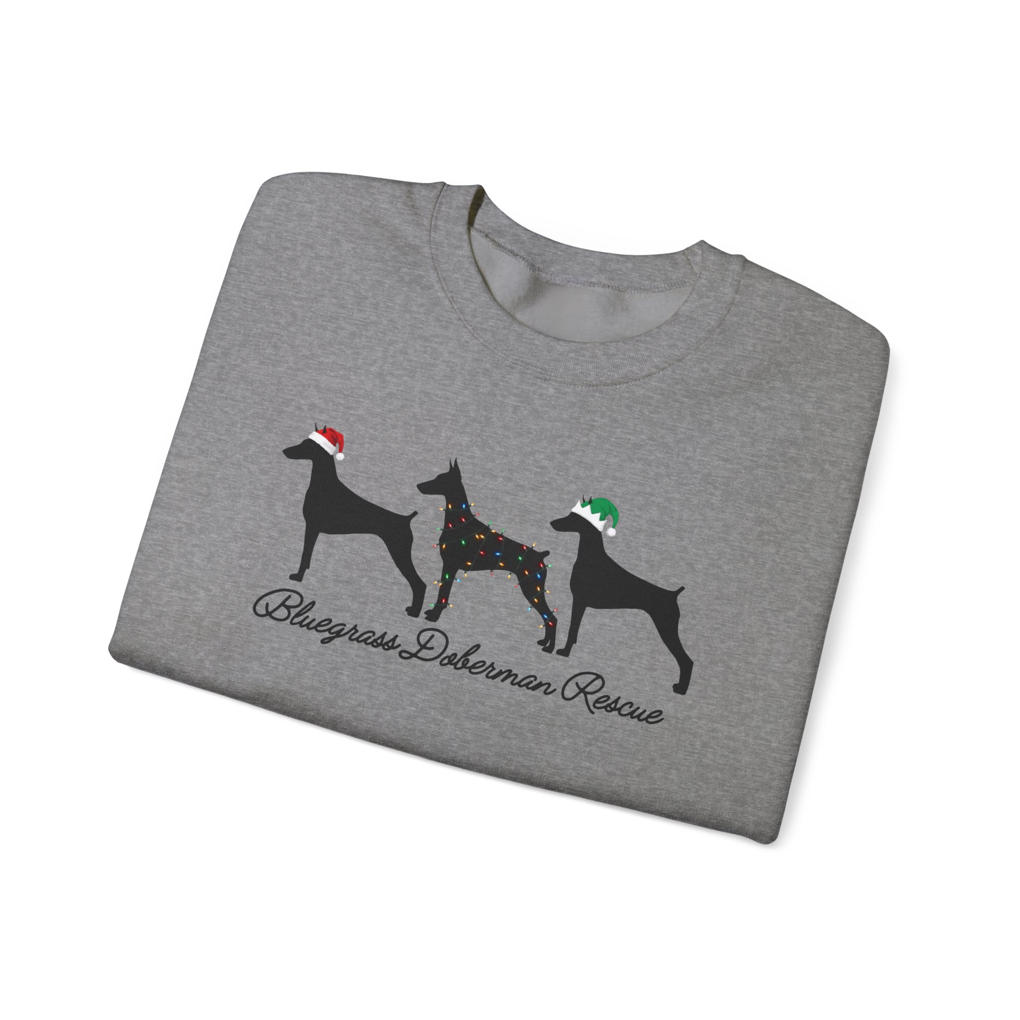 Bluegrass Doberman Rescue Christmas Sweatshirt - Image 19
