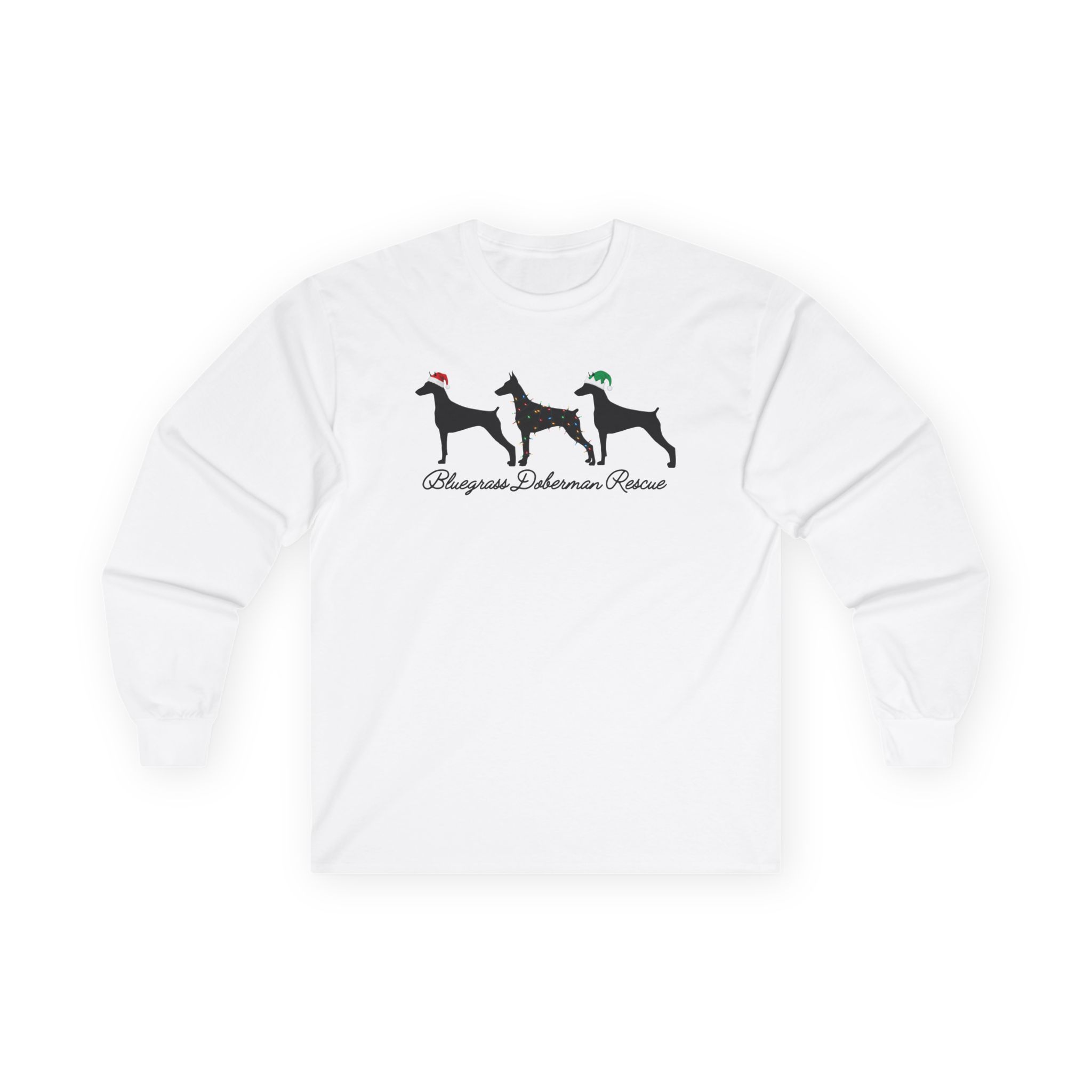 Bluegrass Doberman Rescue Doberman Christmas Long Sleeve