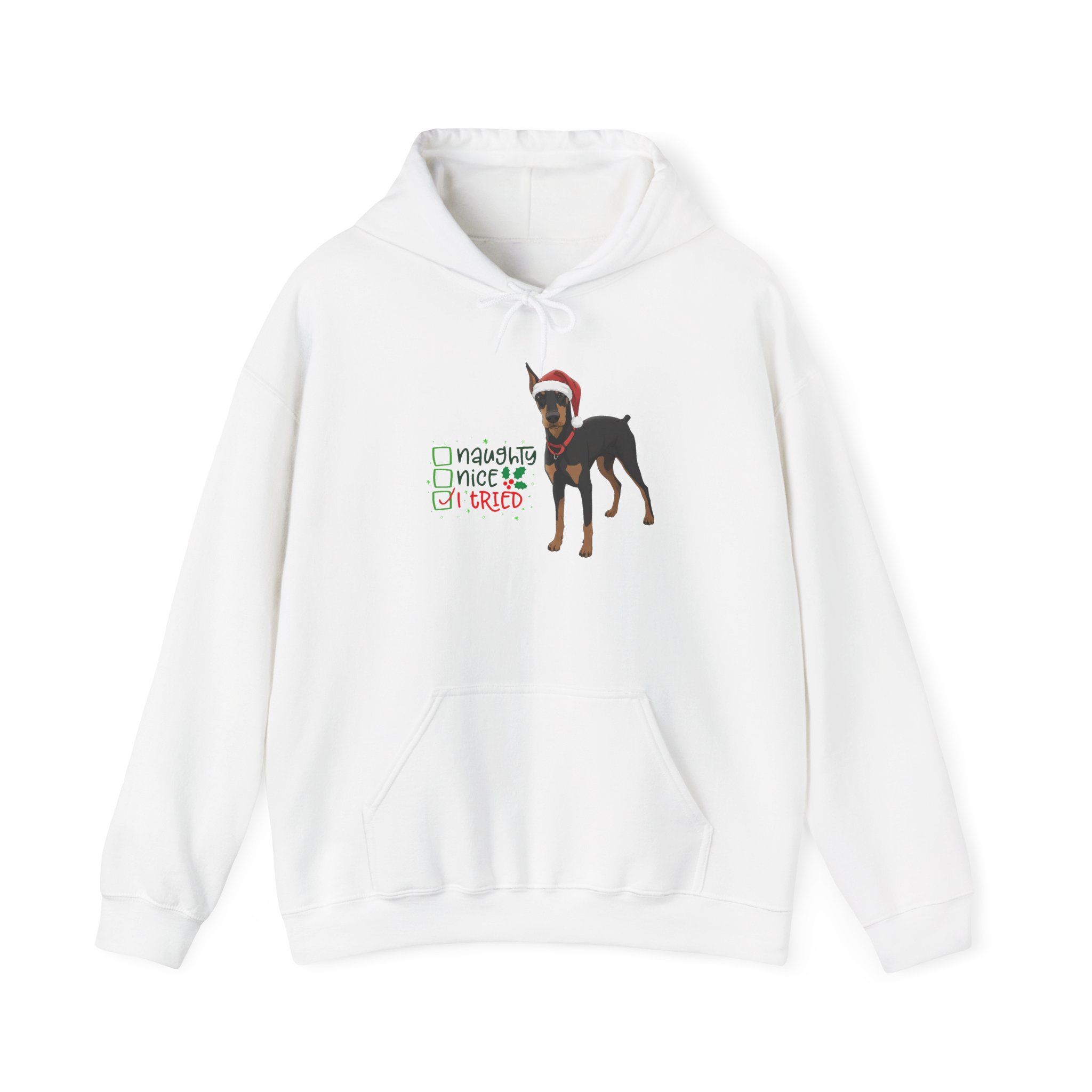 Bluegrass Doberman Rescue I Tried Christmas Hoodie