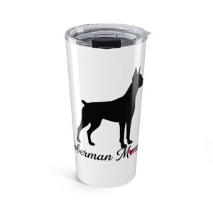 “Cropped Ears” Doberman Mom Tumbler 20oz