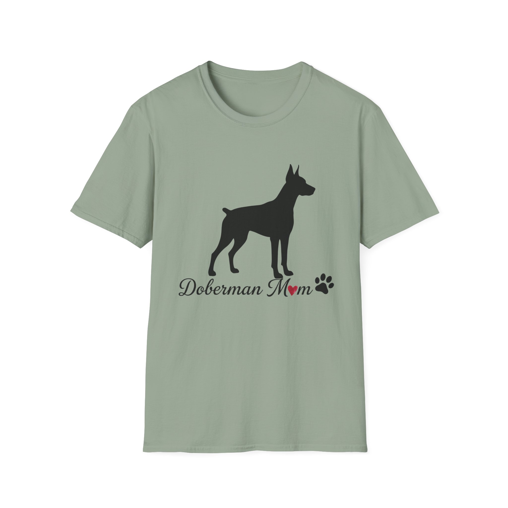 “Cropped Ears” Doberman Mom Softstyle T-Shirt - Image 17