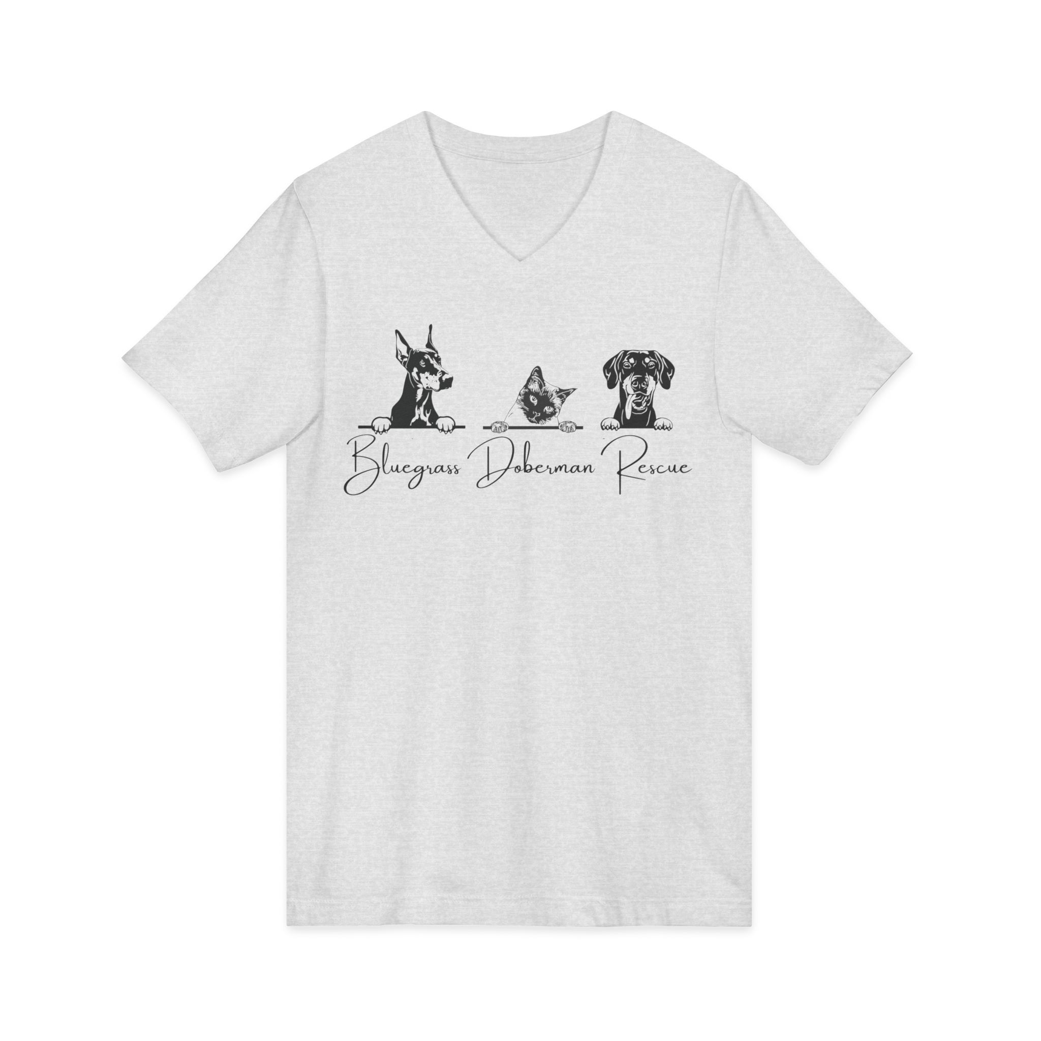 Unisex Jersey Short Sleeve V-Neck Tee - Image 7