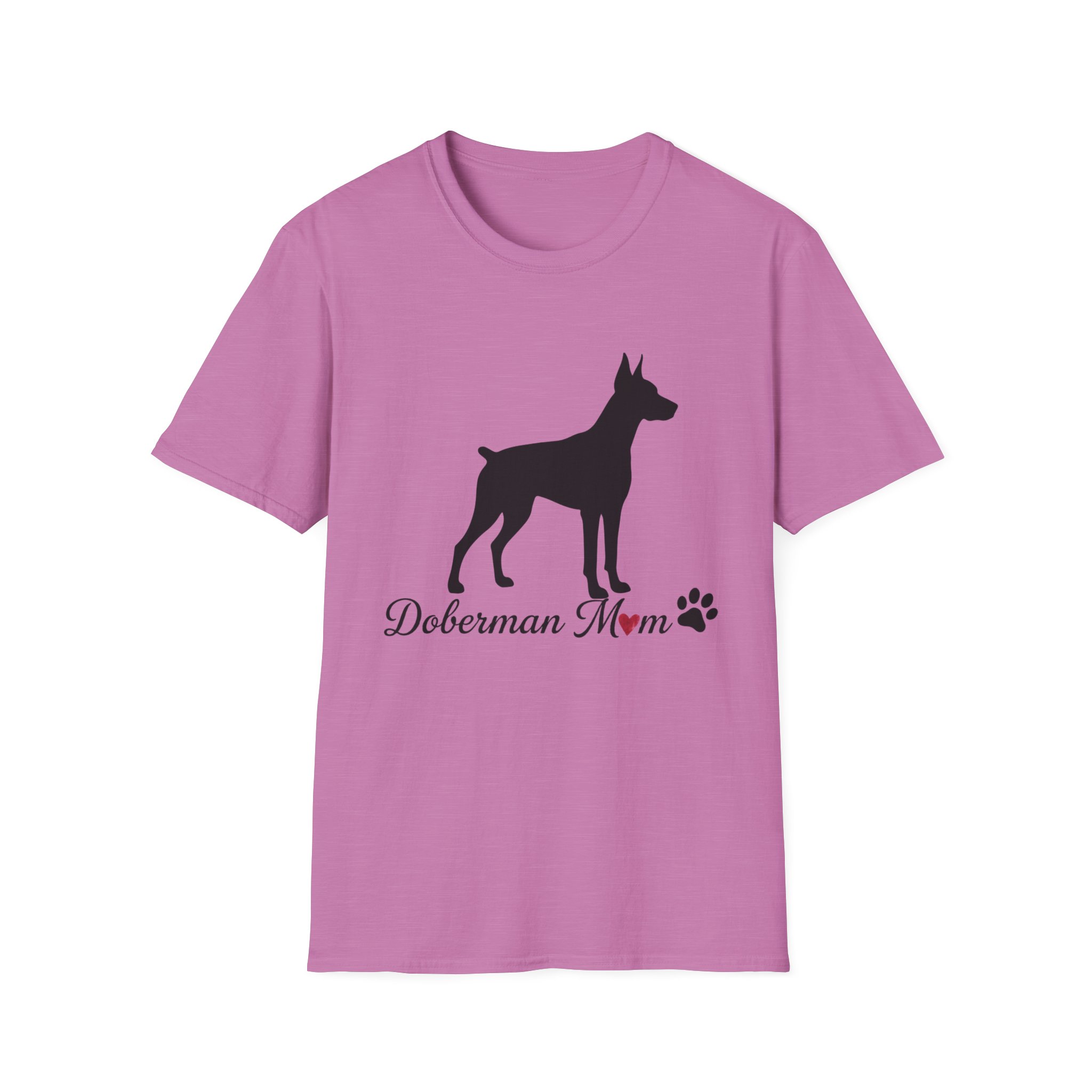 “Cropped Ears” Doberman Mom Softstyle T-Shirt - Image 41