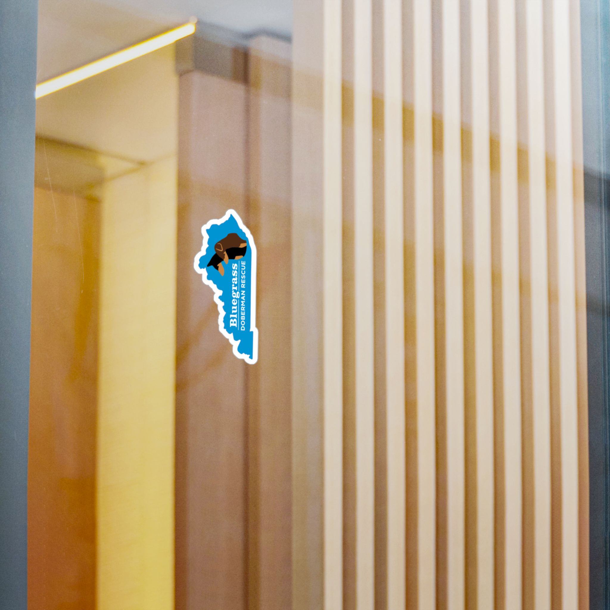 Bluegrass Doberman Rescue Logo Sticker - Image 2