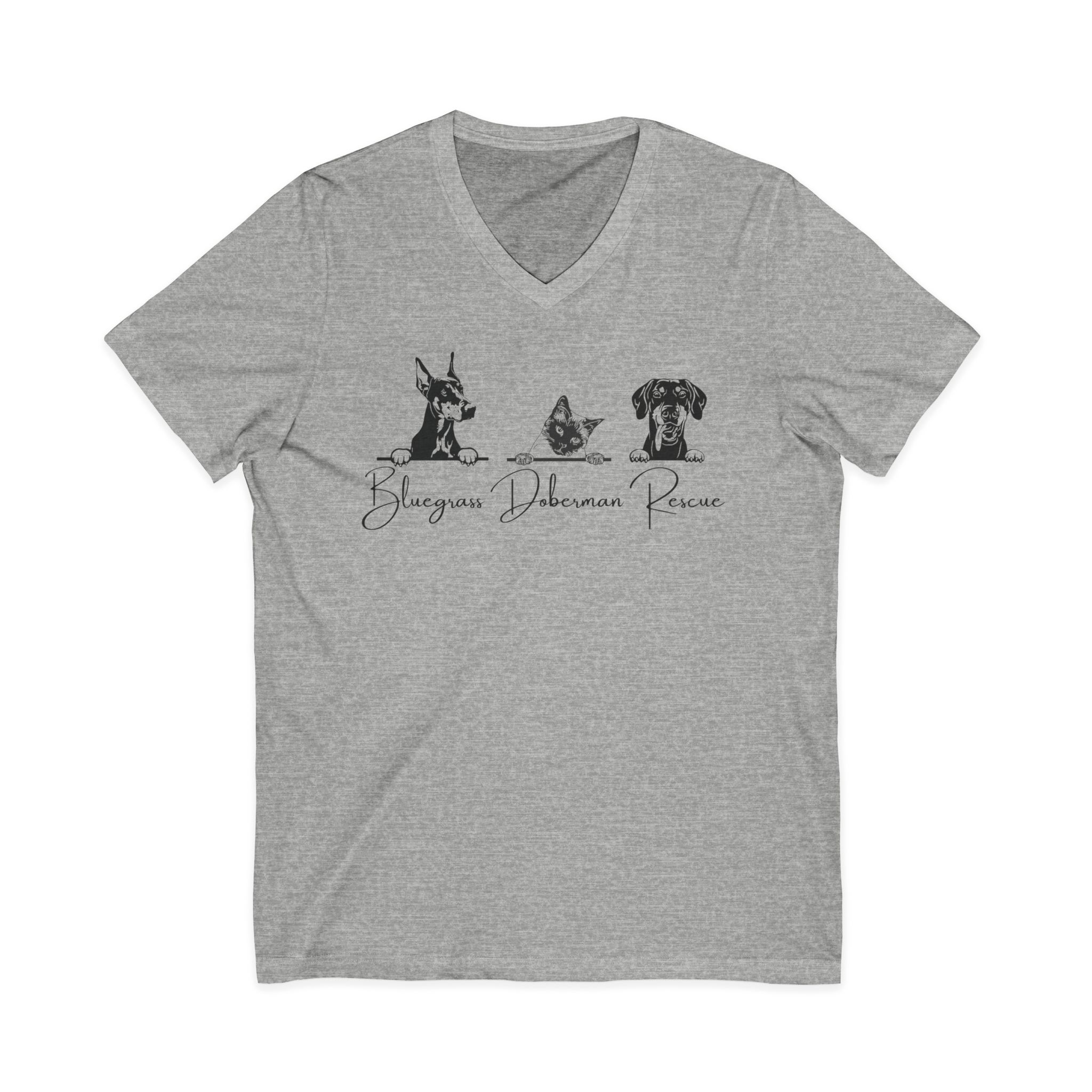 Unisex Jersey Short Sleeve V-Neck Tee - Image 13