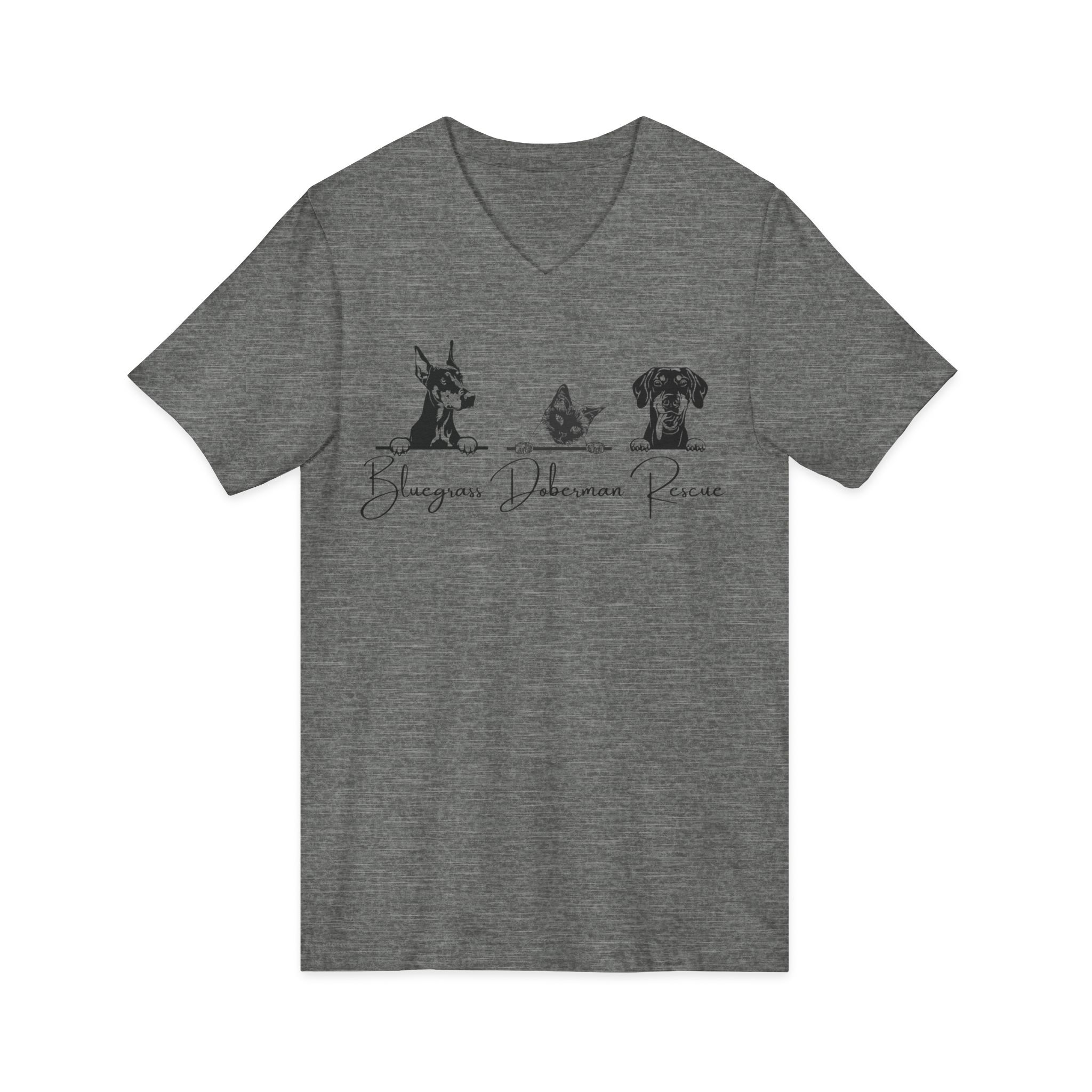Unisex Jersey Short Sleeve V-Neck Tee - Image 11