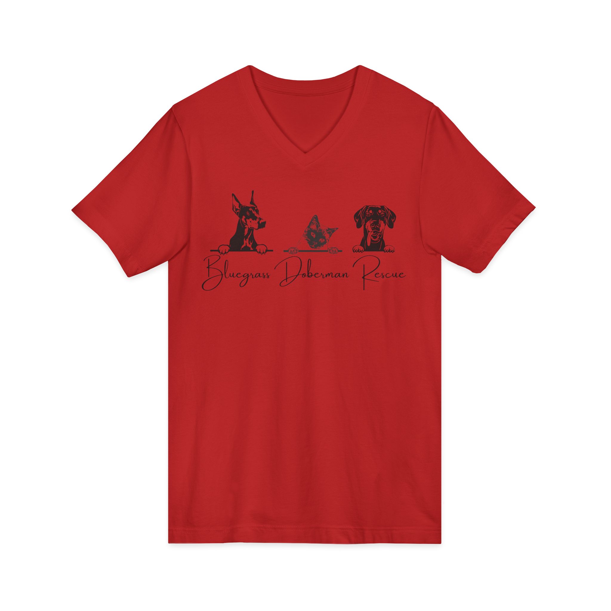Unisex Jersey Short Sleeve V-Neck Tee - Image 27