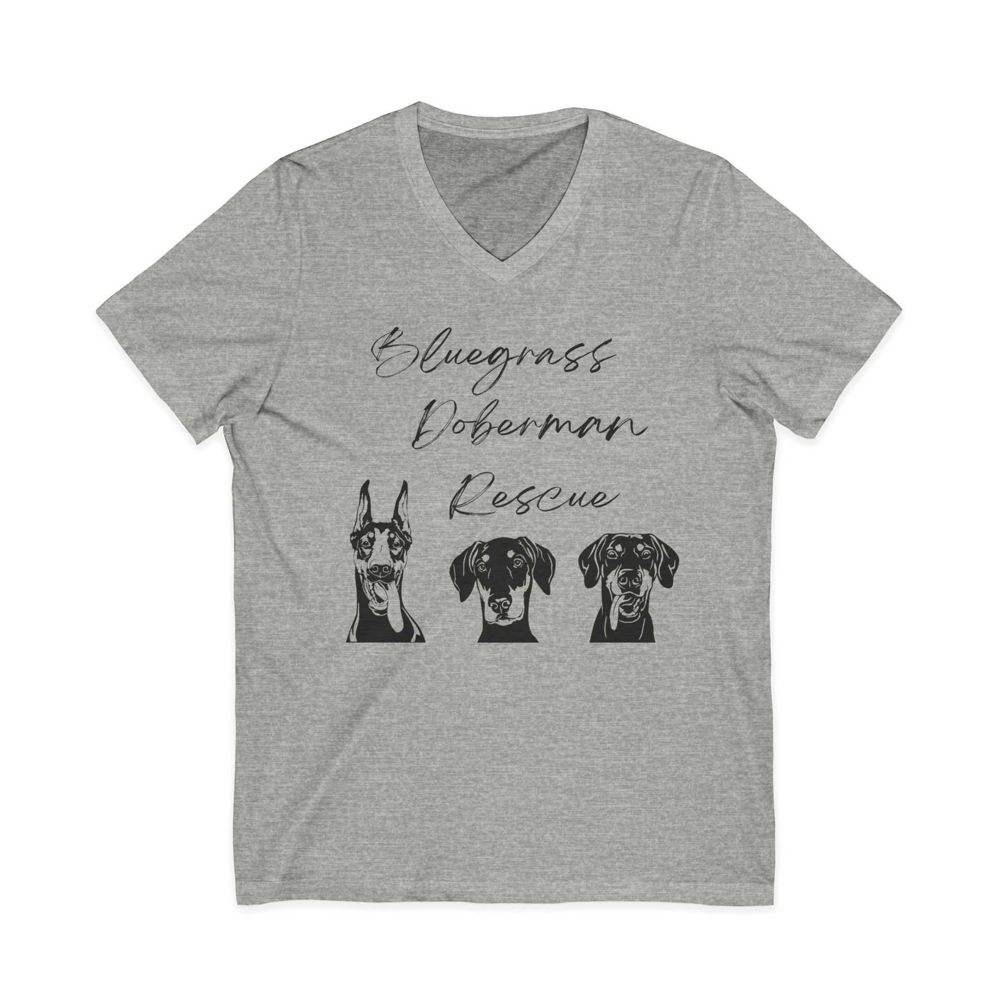 Unisex Jersey Short Sleeve V-Neck Tee - Image 3