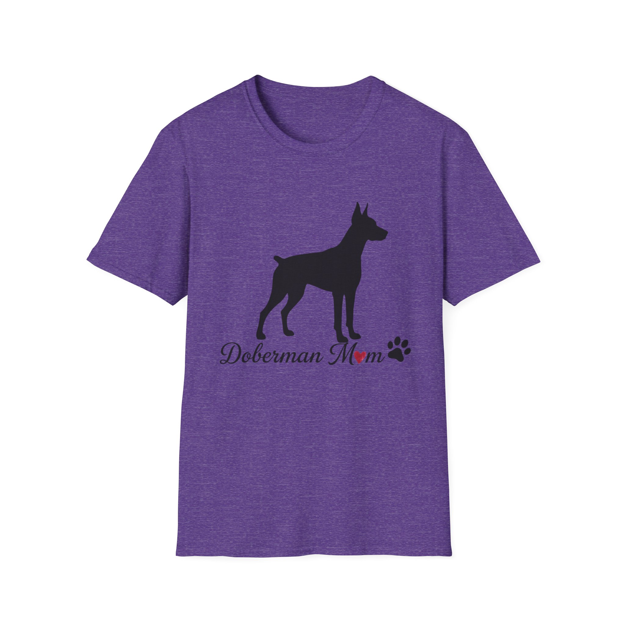 “Cropped Ears” Doberman Mom Softstyle T-Shirt - Image 37