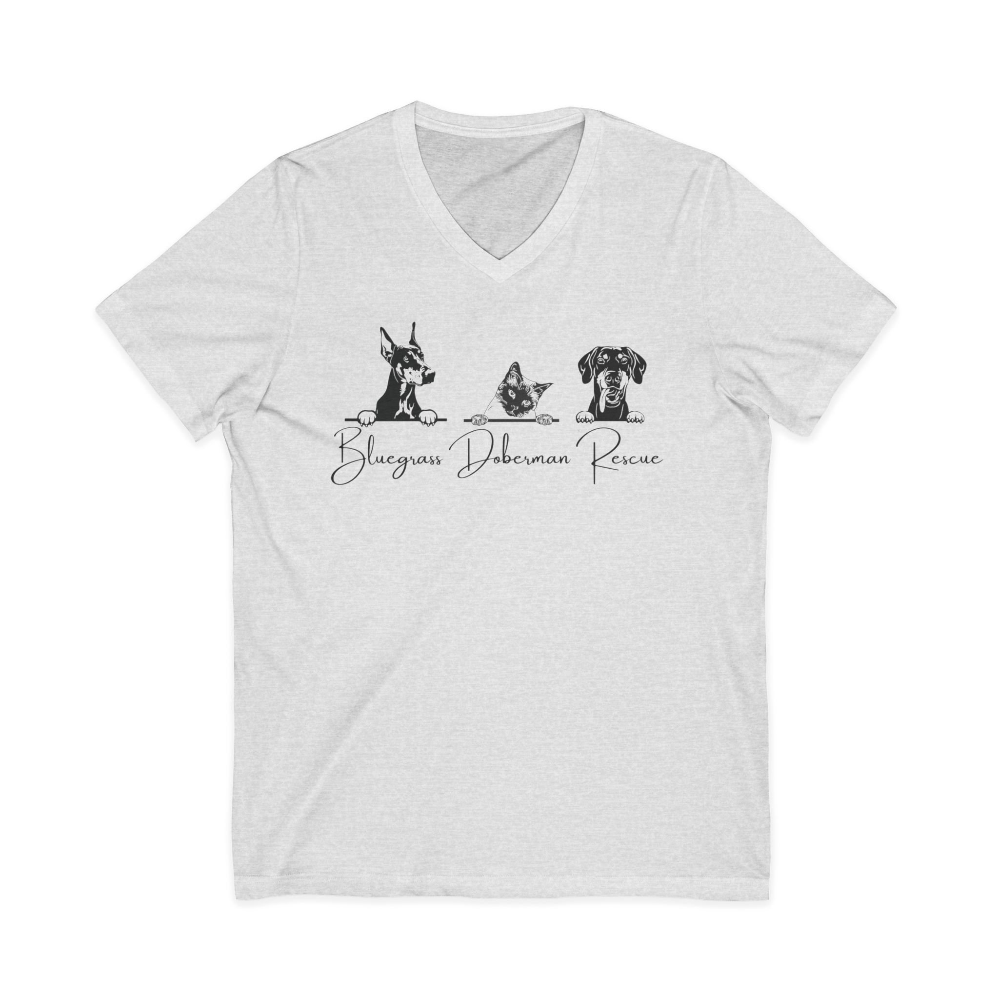 Unisex Jersey Short Sleeve V-Neck Tee - Image 5