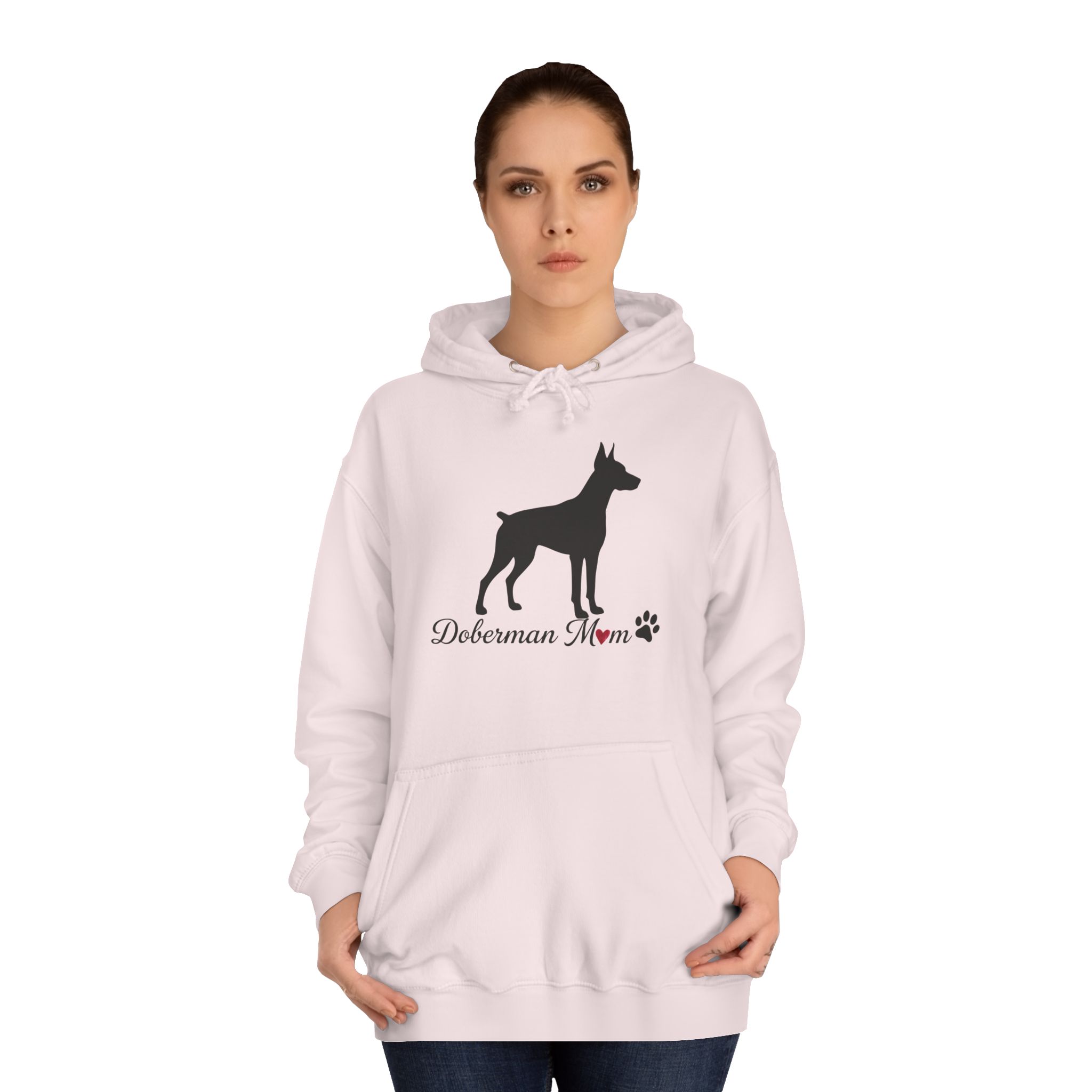 “Cropped Ears” Doberman Mom Hoodie - Image 36