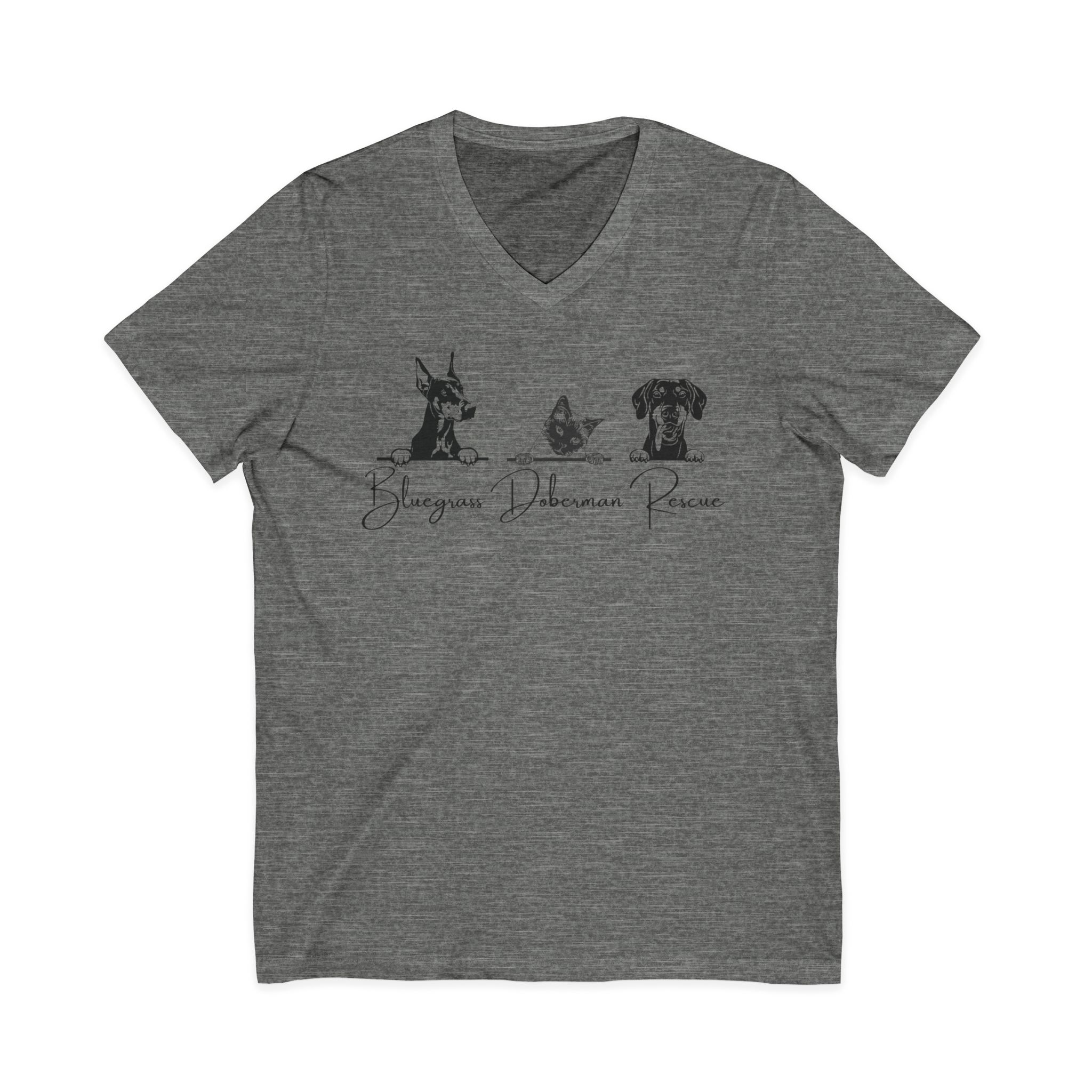 Unisex Jersey Short Sleeve V-Neck Tee - Image 9