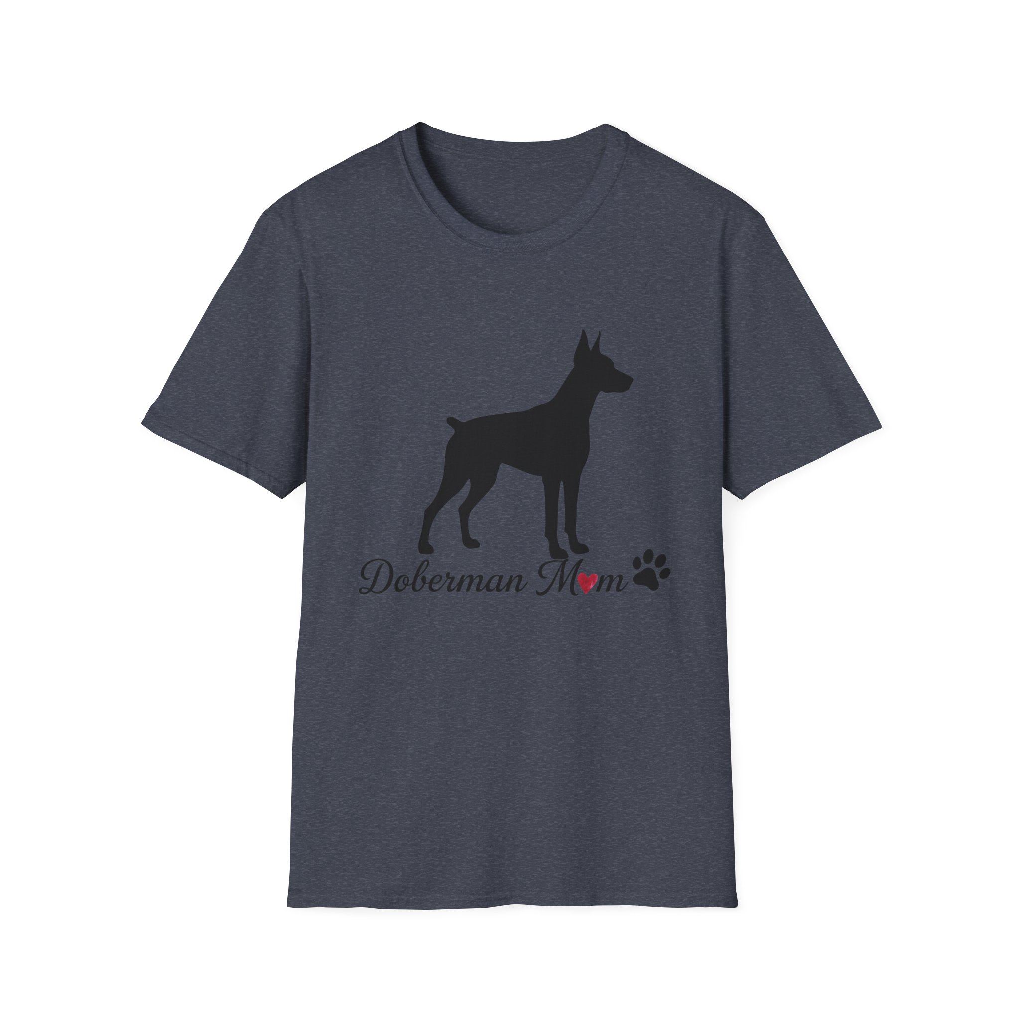 “Cropped Ears” Doberman Mom Softstyle T-Shirt - Image 33