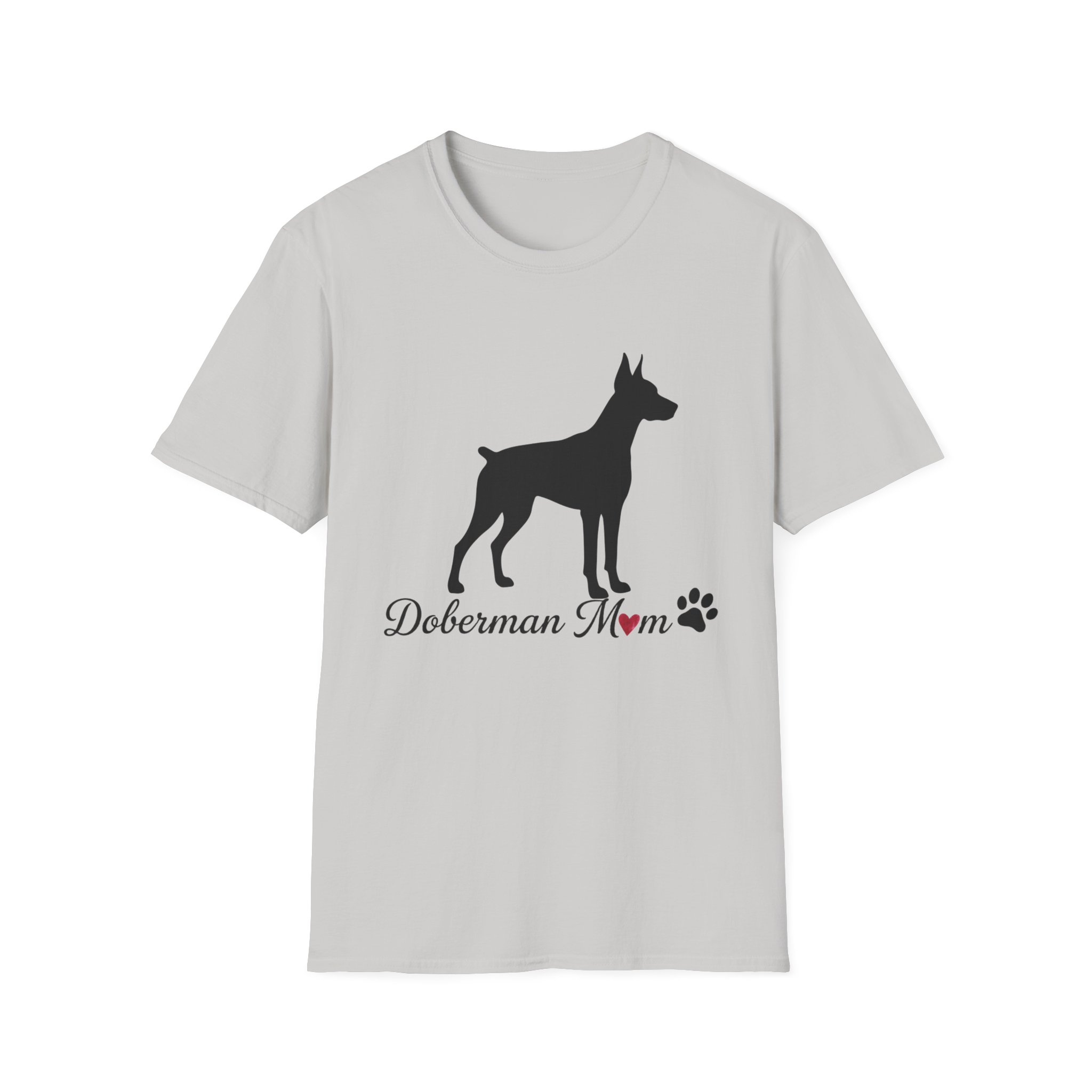 “Cropped Ears” Doberman Mom Softstyle T-Shirt - Image 5