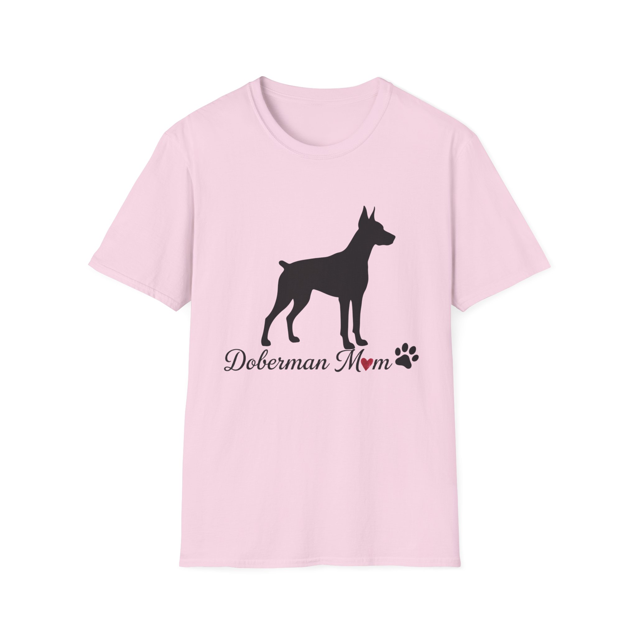 “Cropped Ears” Doberman Mom Softstyle T-Shirt - Image 45