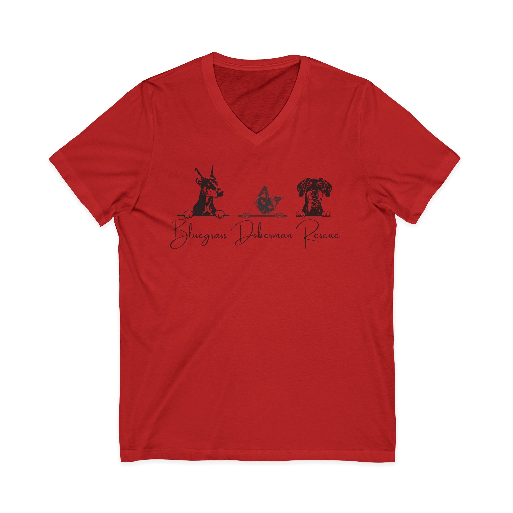 Unisex Jersey Short Sleeve V-Neck Tee - Image 25