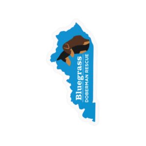 Bluegrass Doberman Rescue Logo Sticker