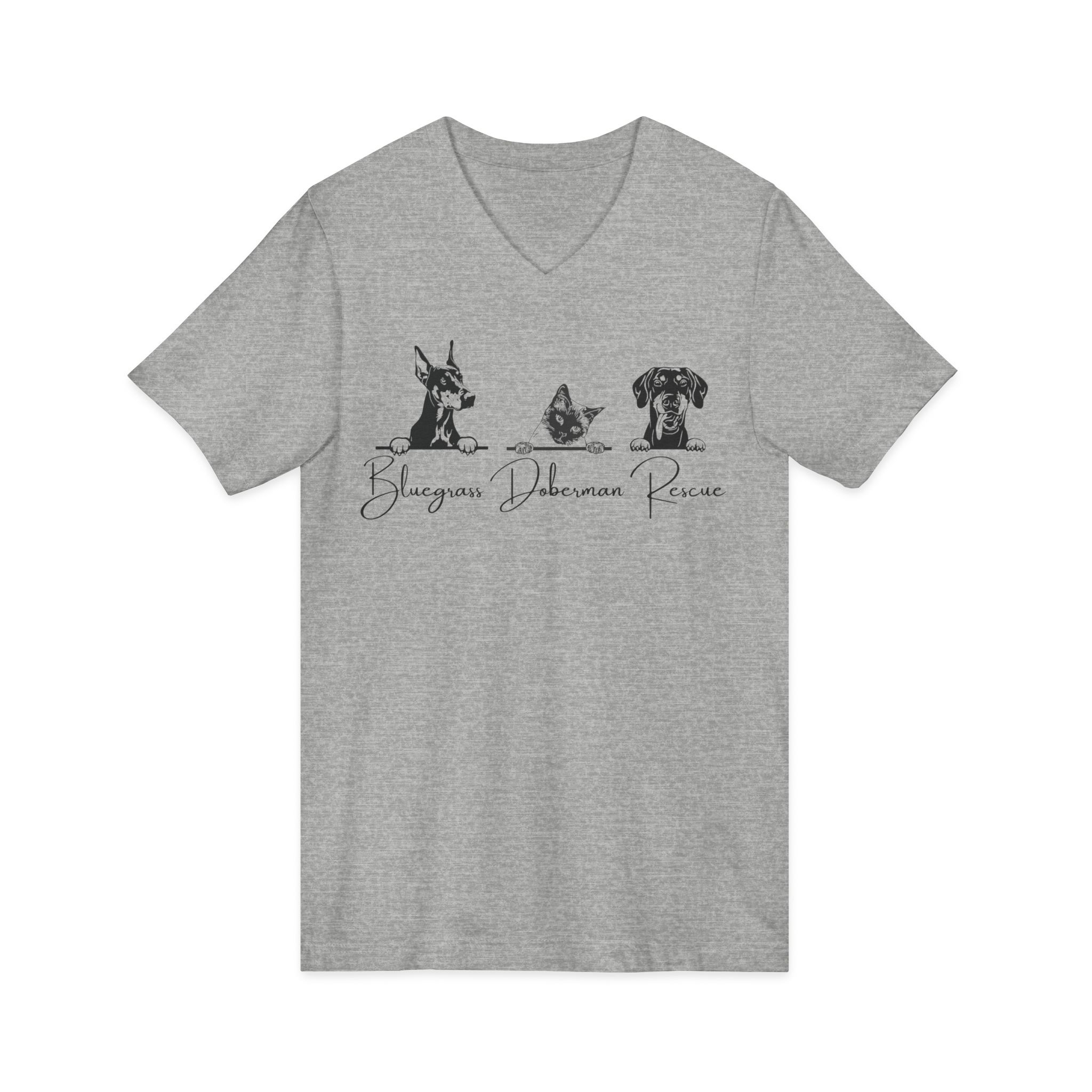 Unisex Jersey Short Sleeve V-Neck Tee - Image 15