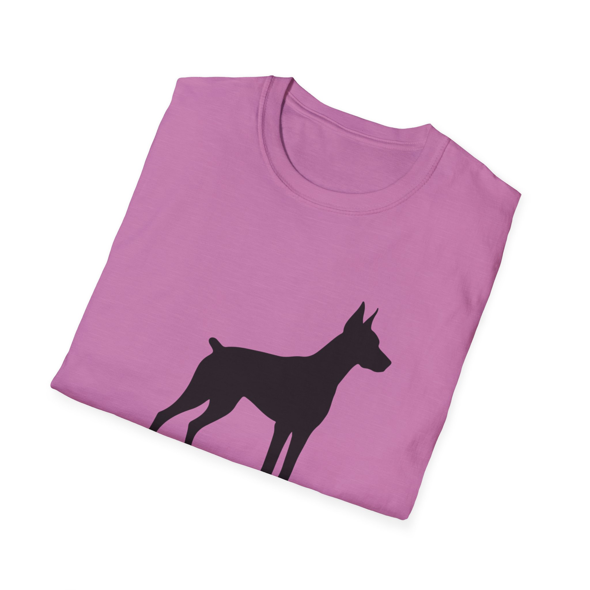 “Cropped Ears” Doberman Mom Softstyle T-Shirt - Image 44