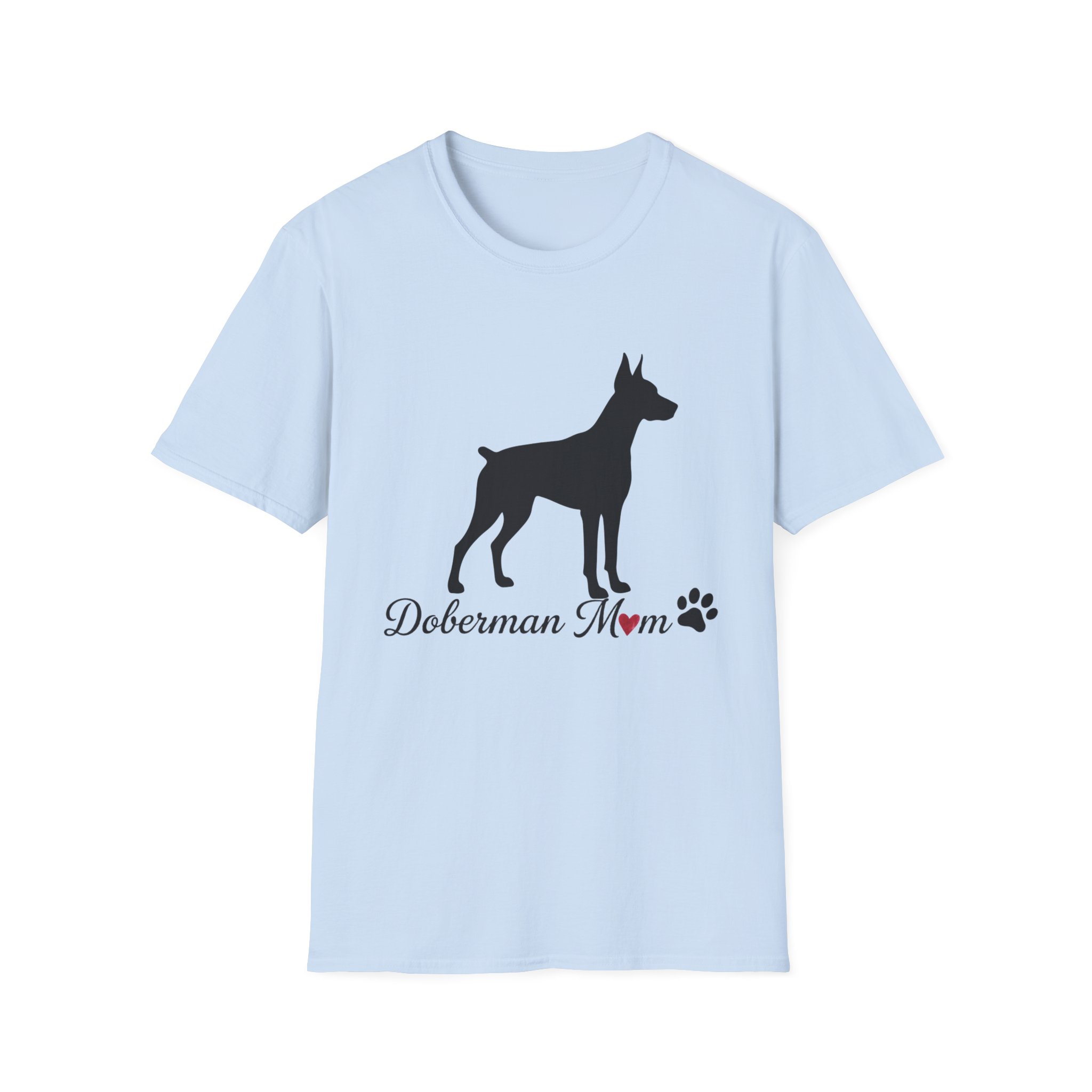“Cropped Ears” Doberman Mom Softstyle T-Shirt - Image 21
