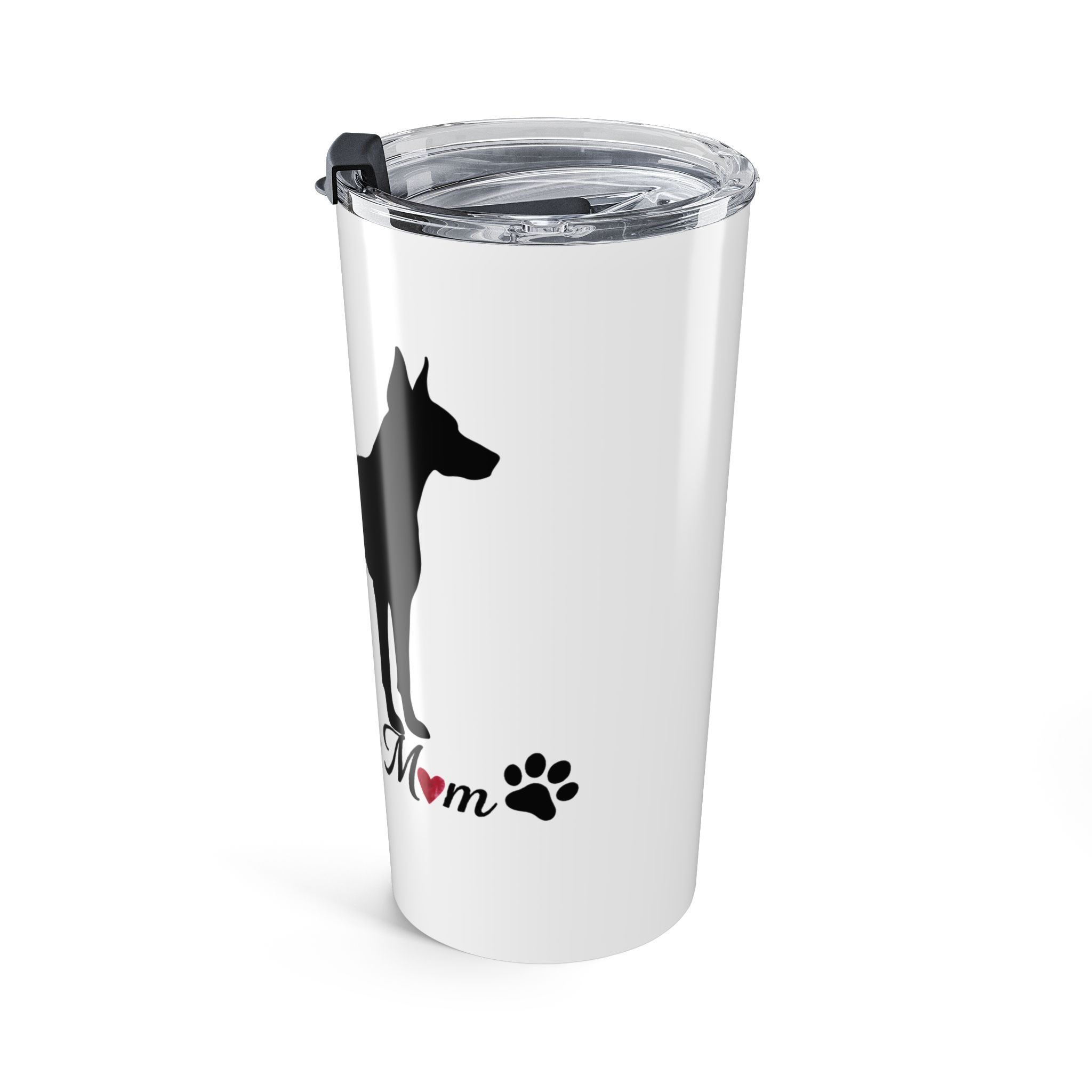 “Cropped Ears” Doberman Mom Tumbler 20oz - Image 4