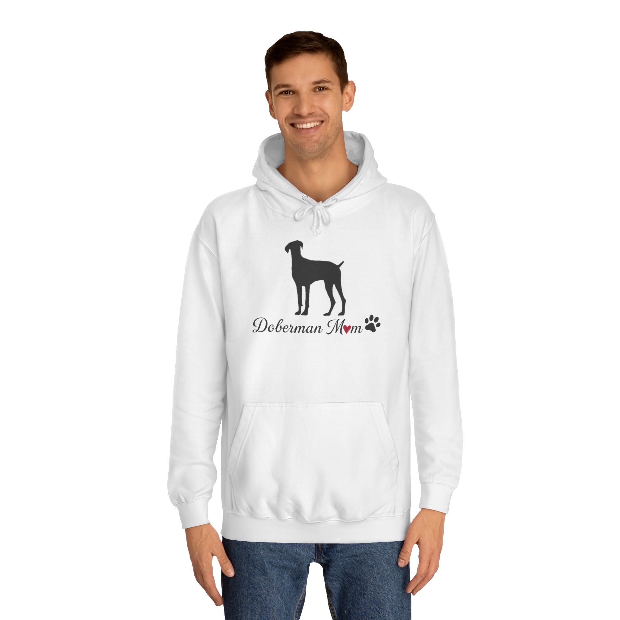 “Natural Ears” Doberman Mom Hoodie - Image 3