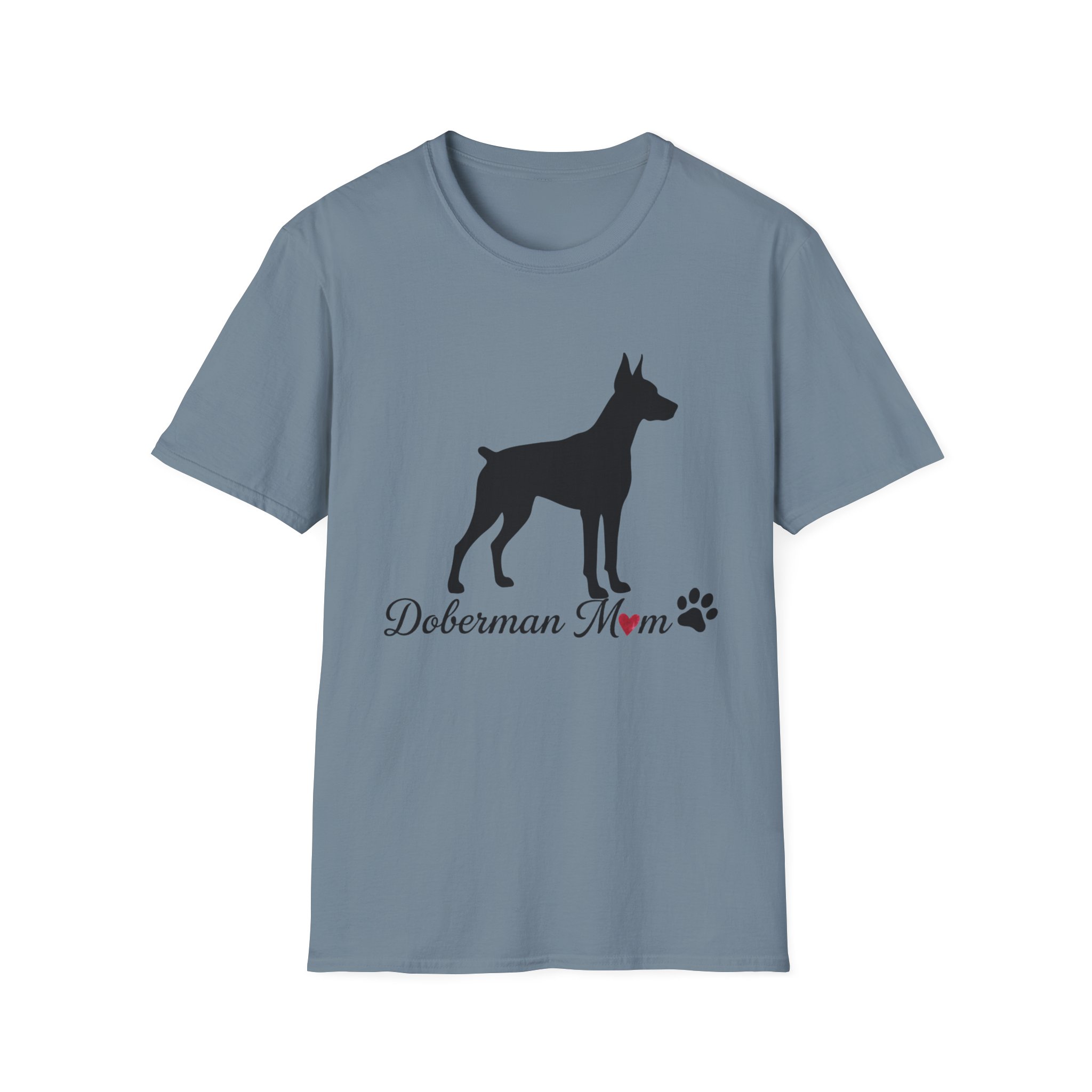 “Cropped Ears” Doberman Mom Softstyle T-Shirt - Image 25