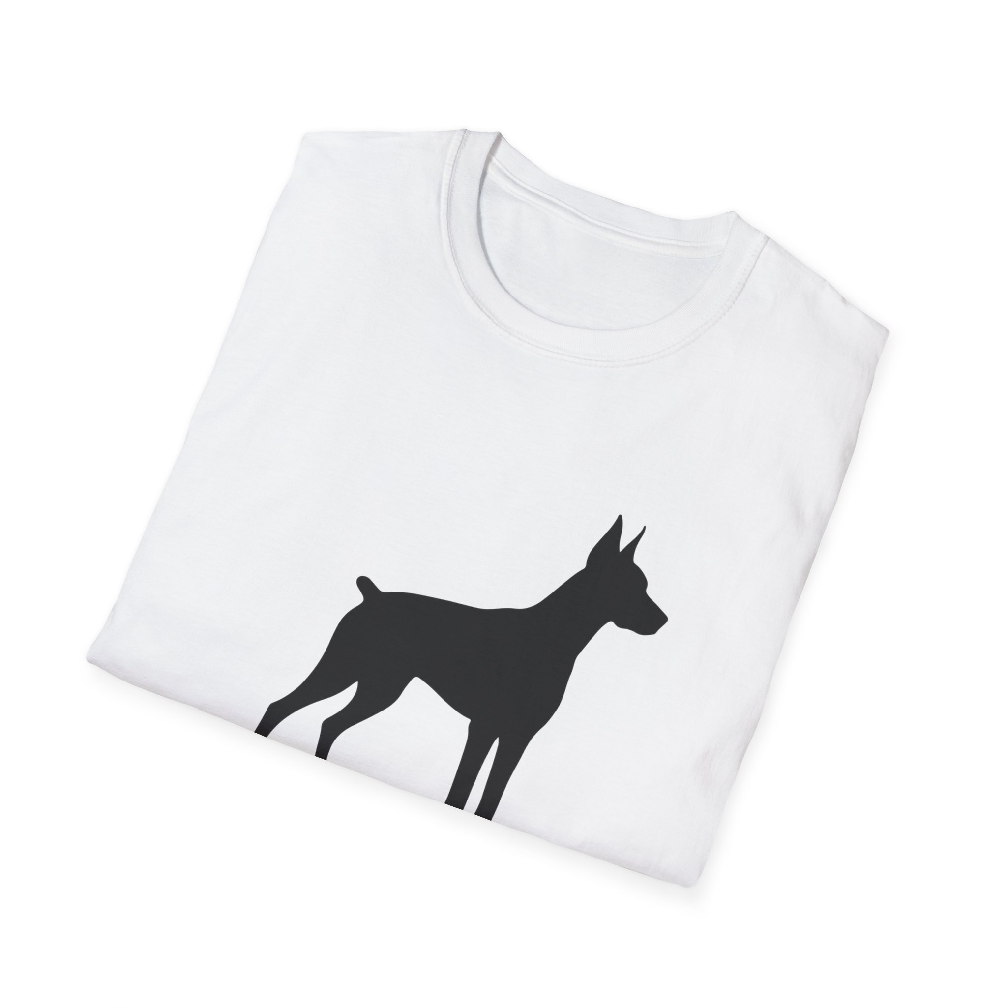 “Cropped Ears” Doberman Mom Softstyle T-Shirt - Image 4
