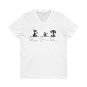 Unisex Jersey Short Sleeve V-Neck Tee