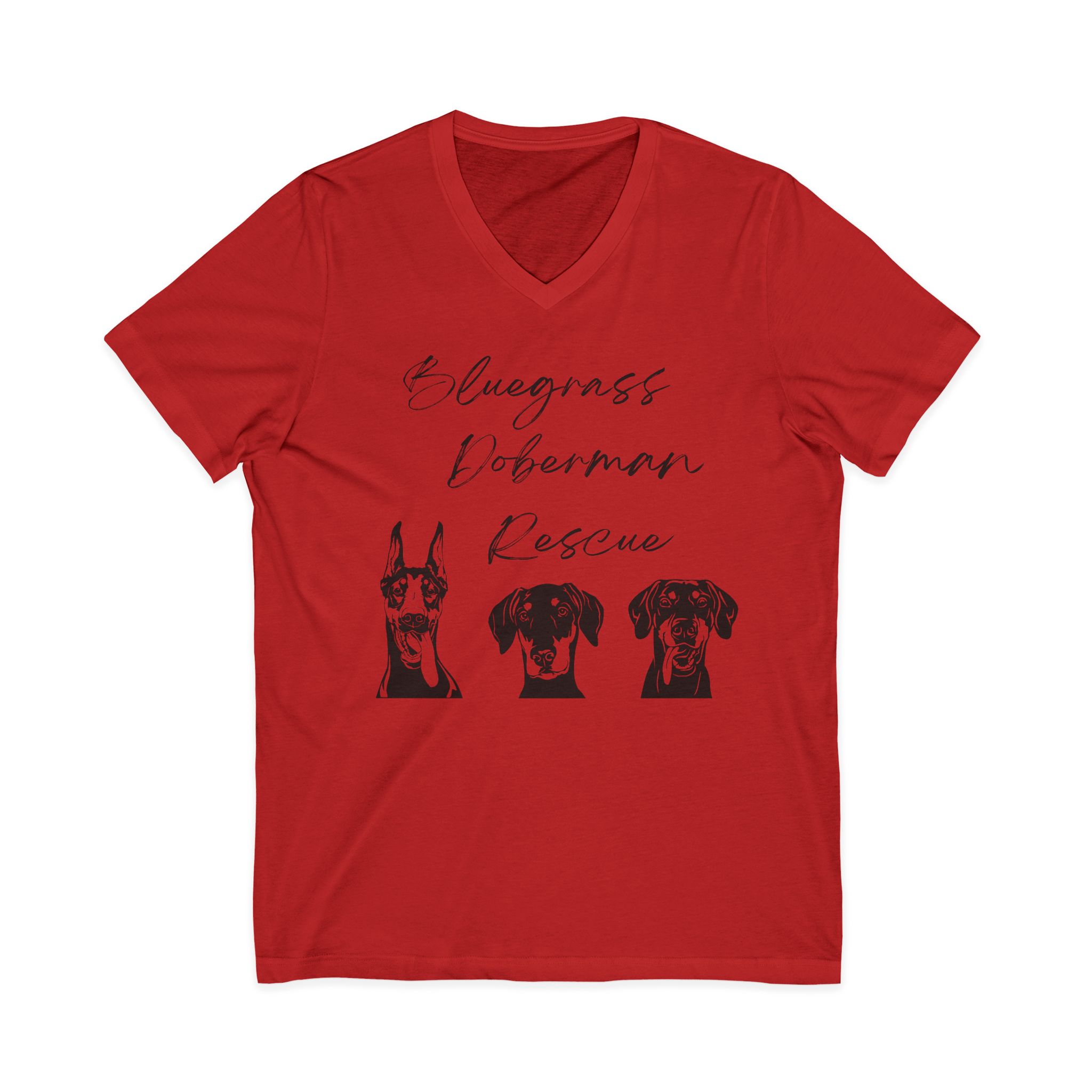 Unisex Jersey Short Sleeve V-Neck Tee - Image 2