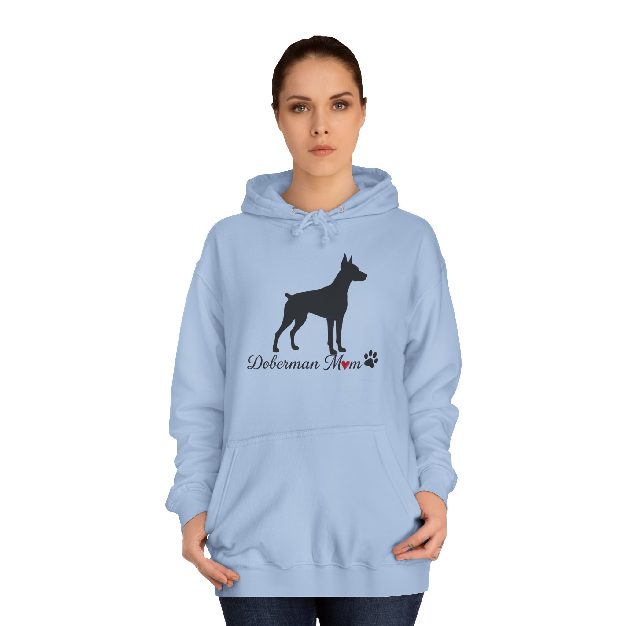 “Cropped Ears” Doberman Mom Hoodie - Image 24