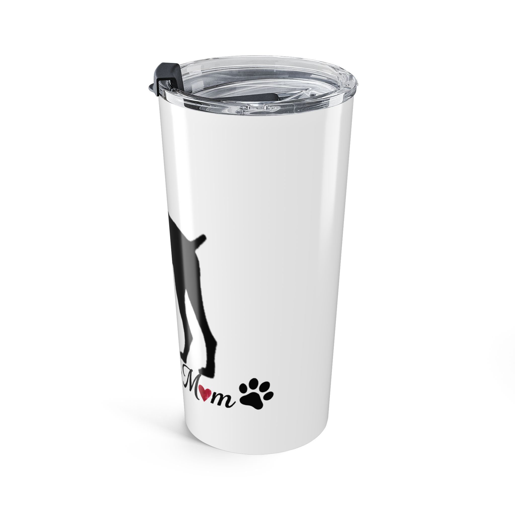 “Natural Ears” Doberman Mom Tumbler 20oz - Image 4