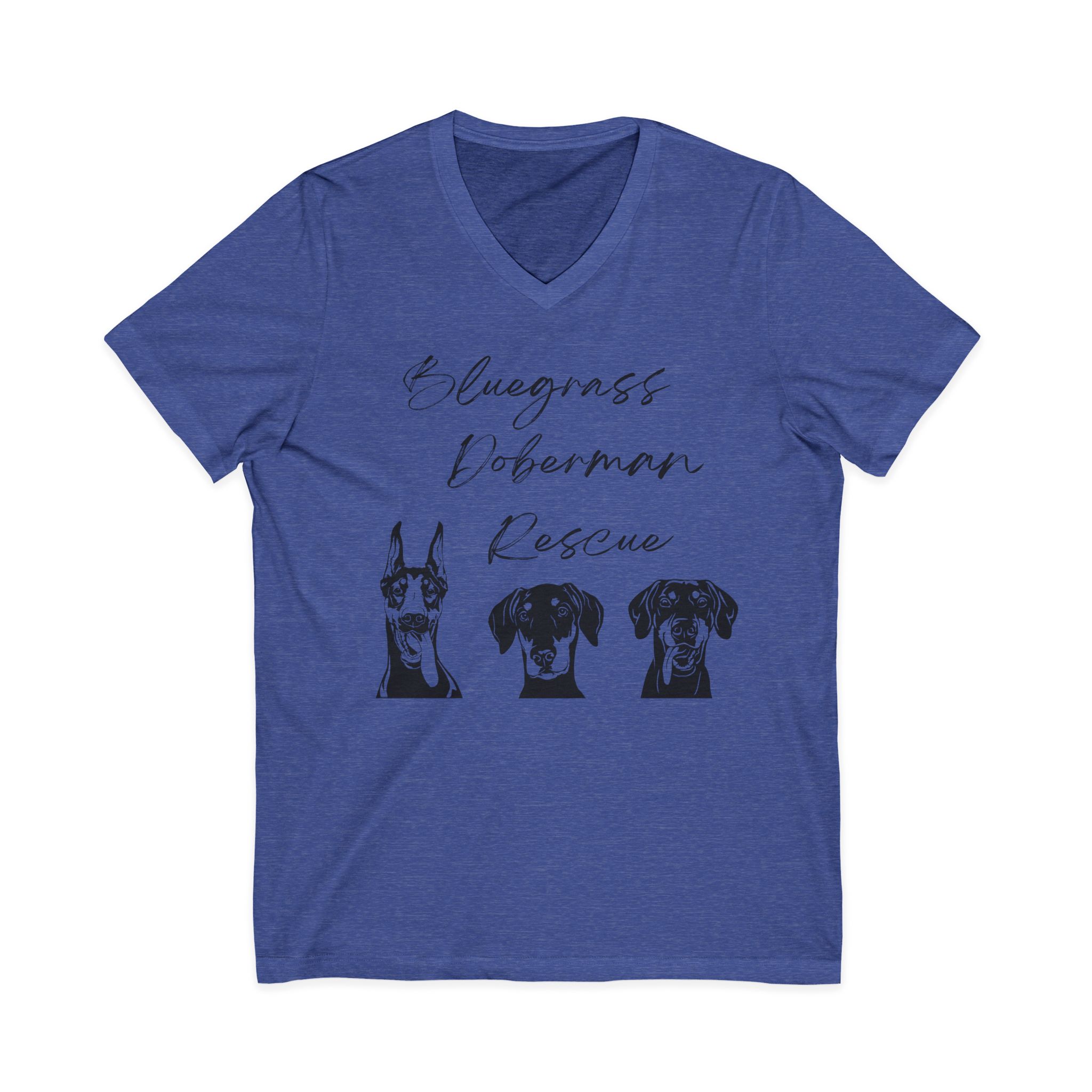 Unisex Jersey Short Sleeve V-Neck Tee - Image 4